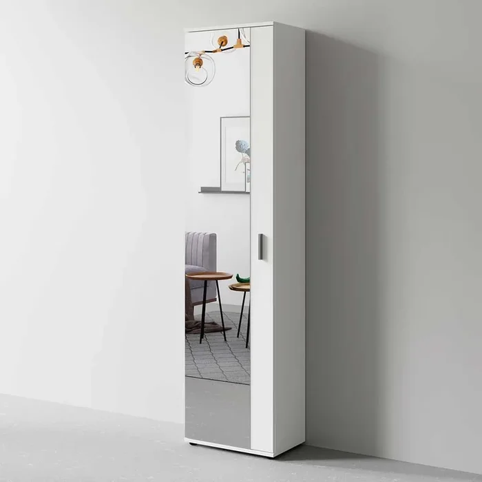1-türiger Dielenschrank in Weiß – Vatros