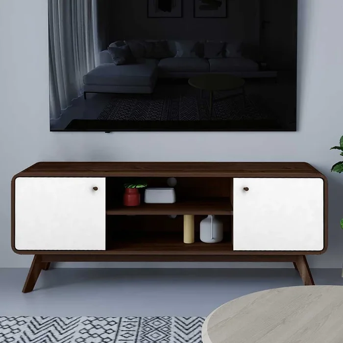 140x53x39 Scandi TV Unterschrank zweifarbig – Devkan