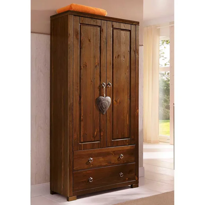80x178x40 Schrank aus Kiefer in Braun – Luvin