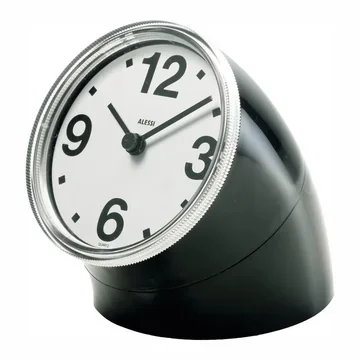 Alessi – Cronotime Tischuhr, schwarz