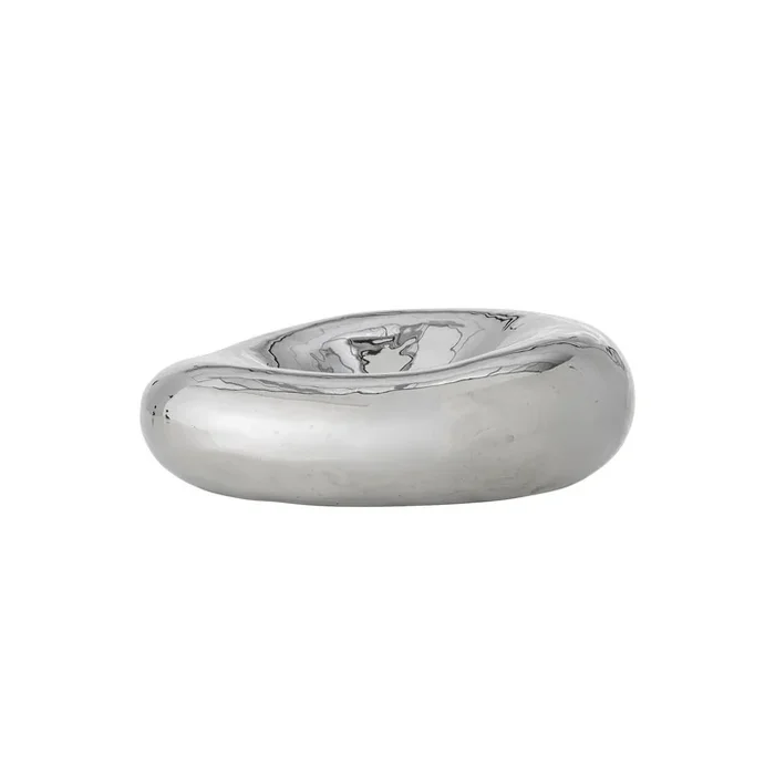 Bloomingville – Shine Schale, Ø 18 x 6 cm, silber