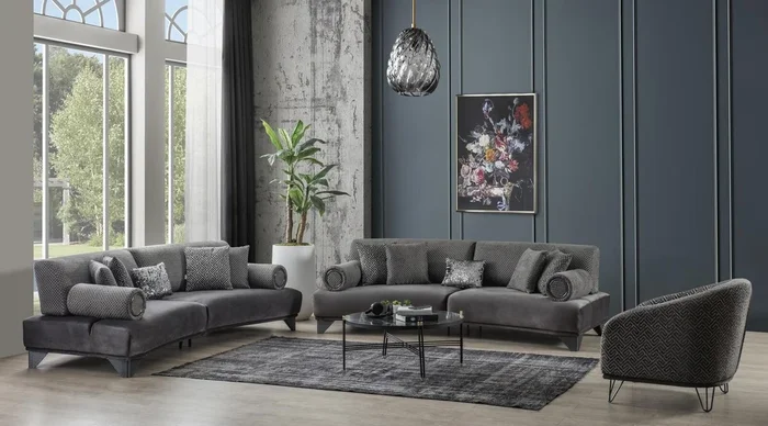 Design Sofagarnitur 2x Sofa Dreisitzer Set Sessel Couch Modern Luxus Neu Polster