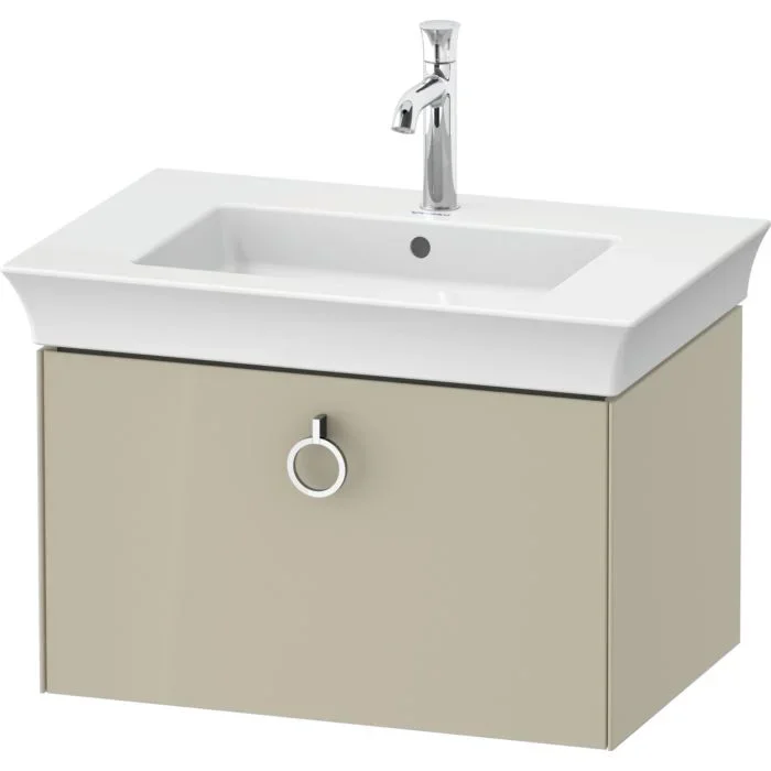 Duravit White Tulip Waschtisch-Unterschrank WT42510H3H3 68,4 x 45,8 cm, Taupe Hochglanz, wandhängend, 1 Auszug mit Griff
