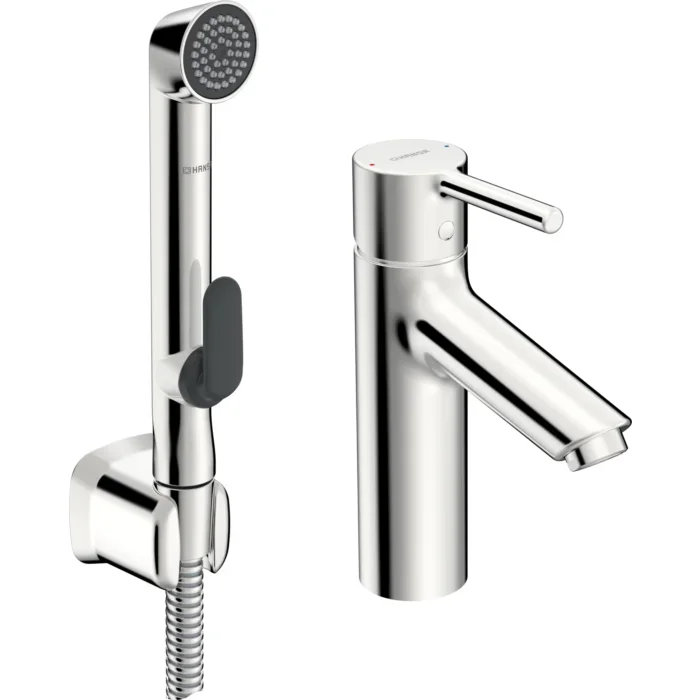Hansa Hansavantis Waschtischarmatur 52682267 mit Funktionsbrause, ohne Ablaufgarnitur, Ausladung 114mm, chrom