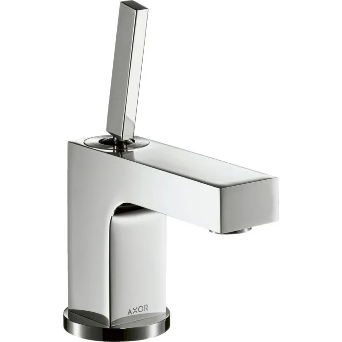 hansgrohe Axor Citterio 80 Waschtischarmatur 39015000 Ausladung 104mm, Zugstangen-Ablaufgarnitur, chrom