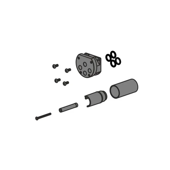 Herzbach Logic Plus Unterputz-Verlängerung 23.081700.1.12 für Push-Thermostate, 30mm, nicht kürzbar, schwarz matt