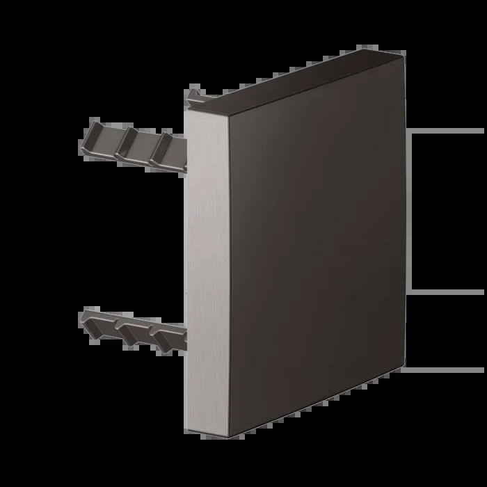 KEUCO Universal Abdeckblende 59949350002 eckig, für Rohrunterbrecher, titanschwarz gebürstet
