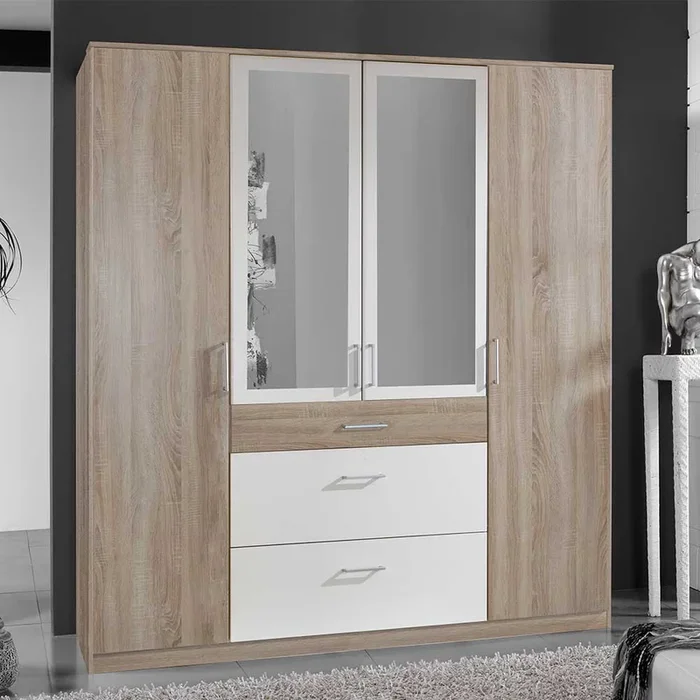 Kombi-Schlafzimmerschrank mit drei Schubladen – Coros