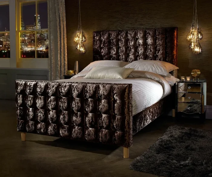 Blauer Relax Sessel Designer Einsitzer Beistelltisch Luxuriöses Design