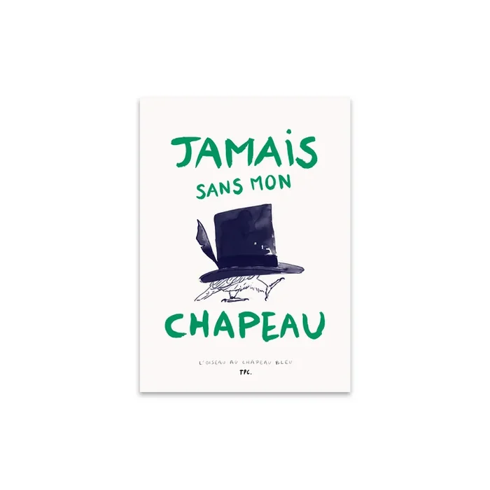 The Poster Club – L’Oiseau au Chapeau Bleu von Another Art Project, 30 x 40 cm