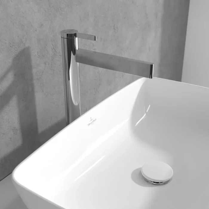Villeroy und Boch Dawn Einhebel-Waschtischarmatur TVW10610615161 erhöht, ohne Ablaufgarnitur, chrom