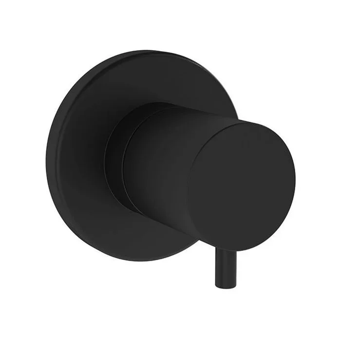 Vitra Origin Fertigmontageset A4145836 schwarz matt, Unterputz-Absperrventil, 80x80mm