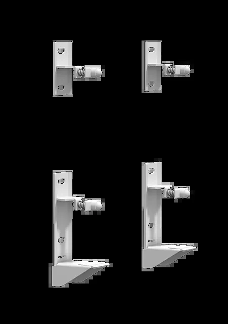 Zubehör HDC2T, für Charleston H 701 bis 3000 mm, 8 Stück, Sonderlack