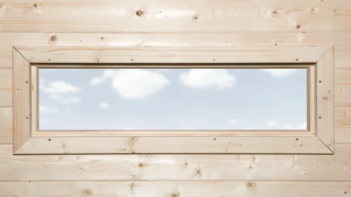 Zusatzfenster B 125 x H 40 cm für weka Gartenhaus 21/28 mm